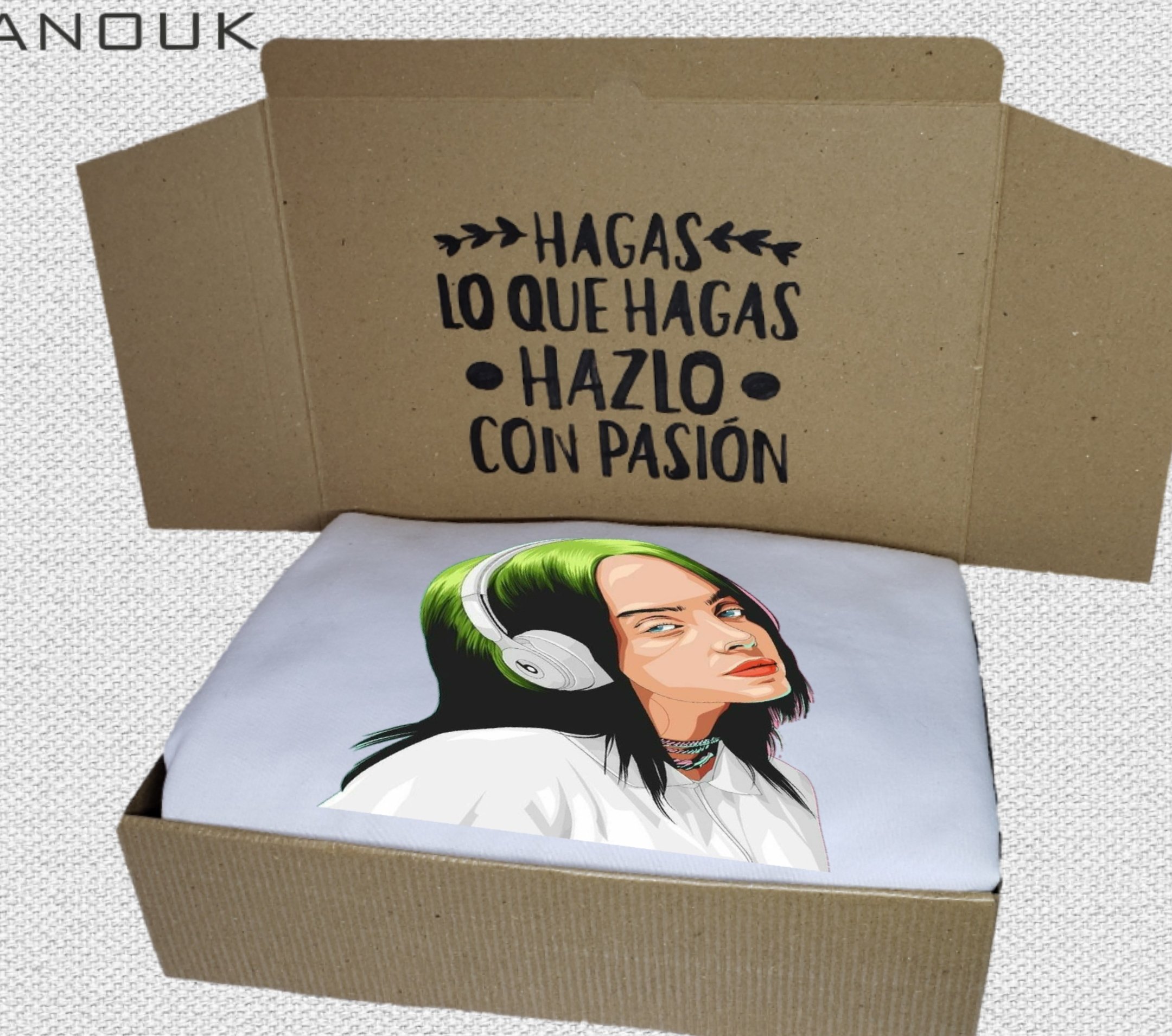 Buzo Personalizado Billie Eilish Estampado con Capota Prendas