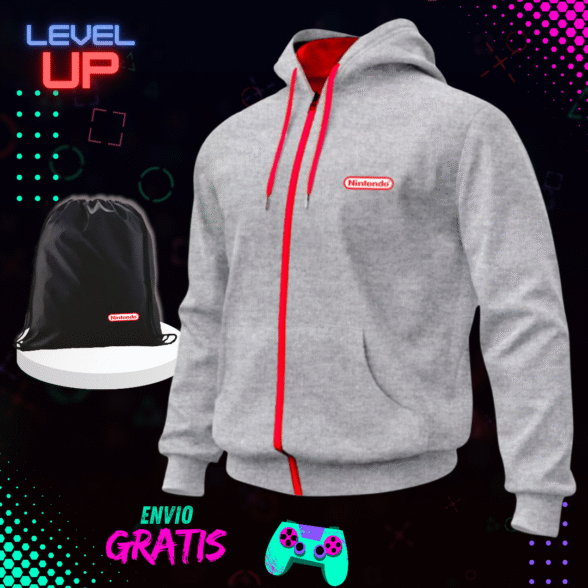 Chaqueta Nintendo Algodón perchado en tula - Image 6