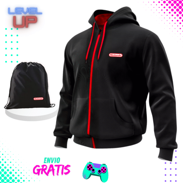 Chaqueta Nintendo Algodón perchado en tula - Image 3