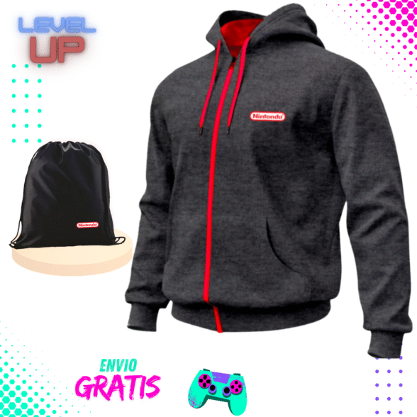 Chaqueta Nintendo Algodón perchado en tula - Image 4