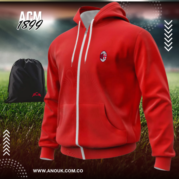 Chaqueta AC Milan Algodón perchado en tula - Image 5