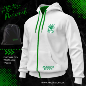 Chaqueta Atlético Nacional Algodón Perchado en Tula