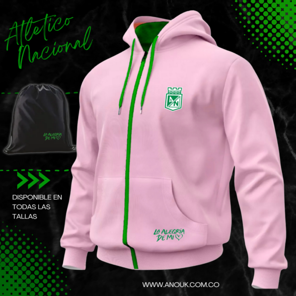 Chaqueta Atlético Nacional Algodón Perchado en Tula - Image 6