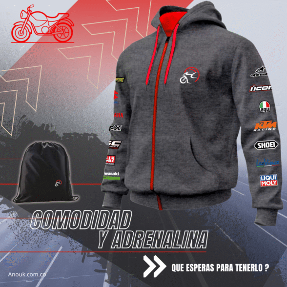 Chaqueta Moteros Algodón perchado en tula - Image 5