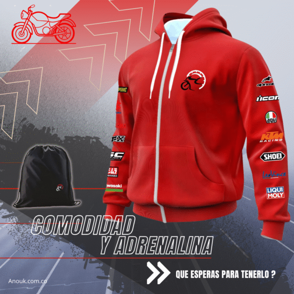 Chaqueta Moteros Algodón perchado en tula - Image 4